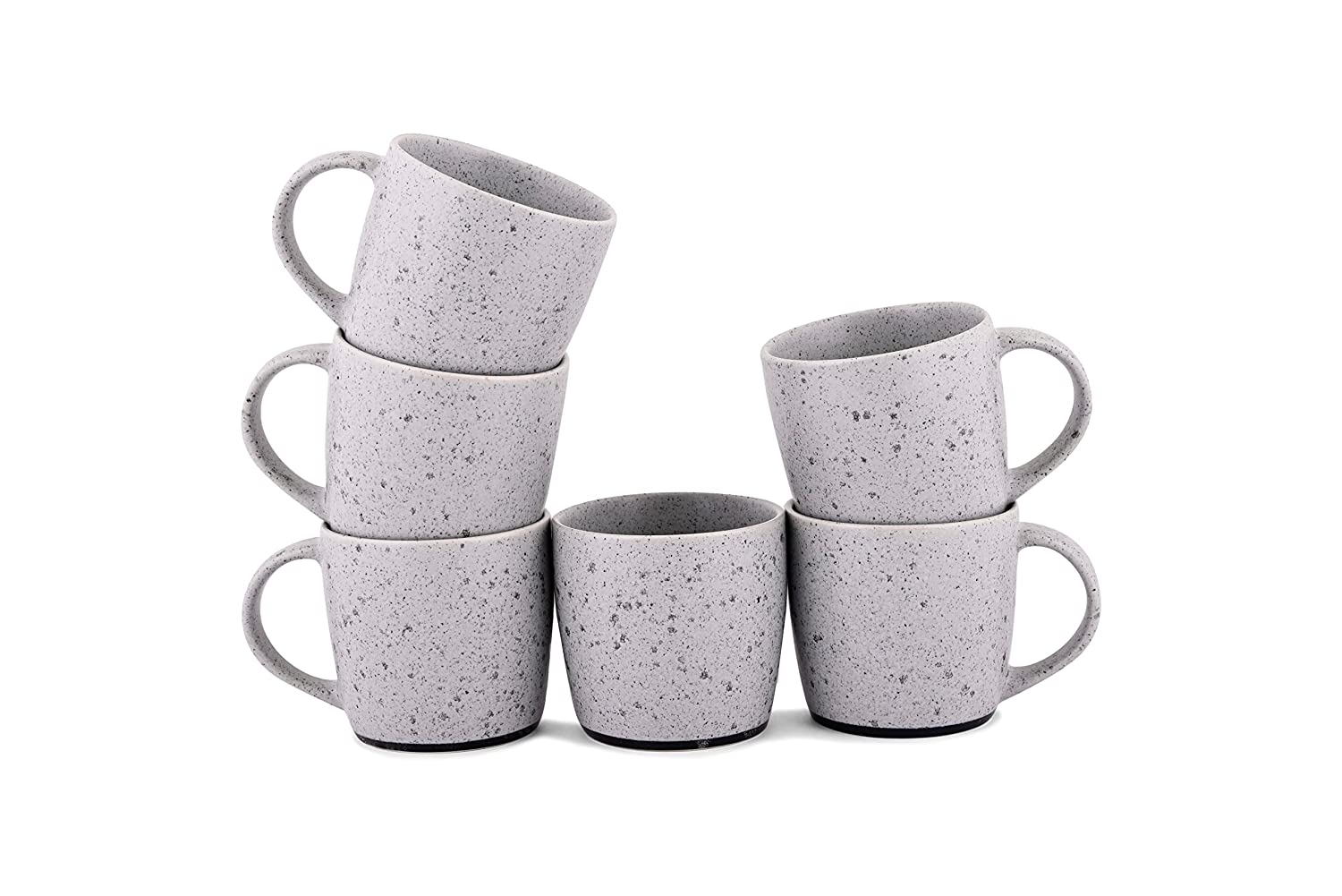 Raw Grey Coffee Mug Set of 6 Pc. Hitkari Potteries