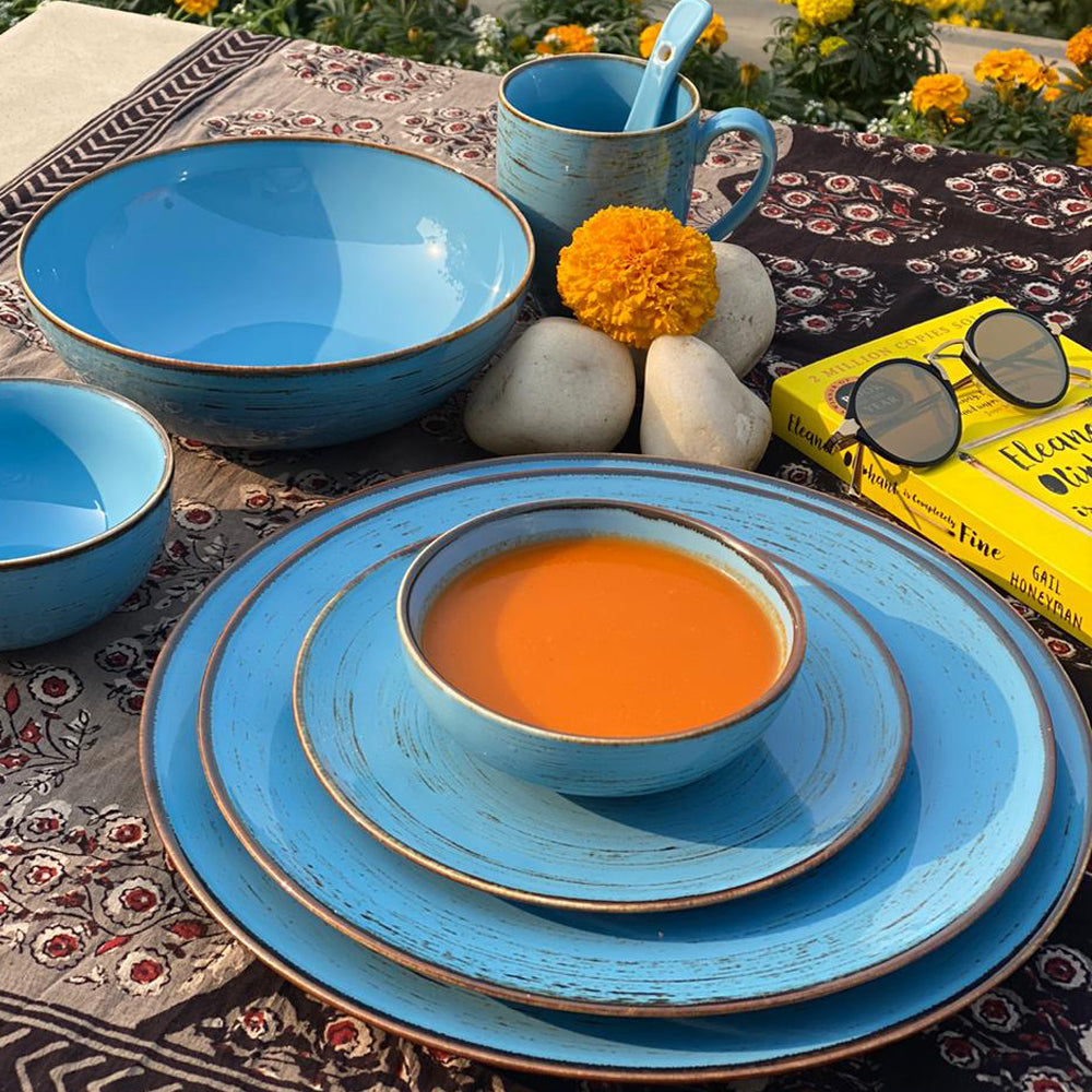 Amazon Creatable Dinner Set Orange 18pc Dinner Set BLUE SKY 18 DINNER SET