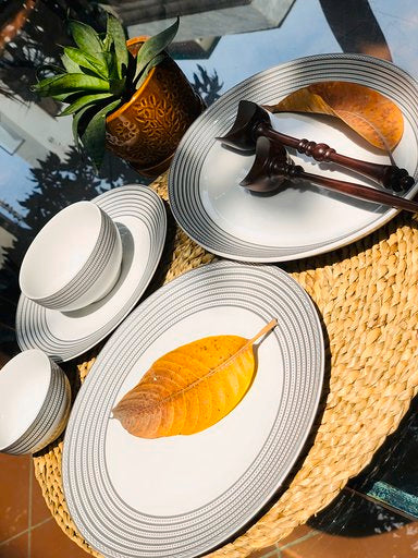 Ring Sparkle Rice Plate Set of 1 PC.