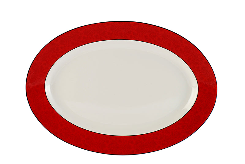 15222 Red Rice Plate Set of 1 PC.