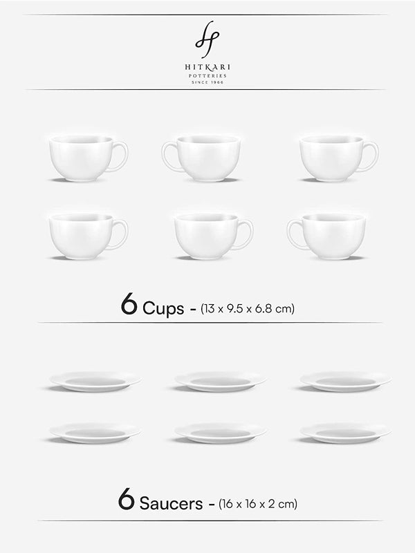 HPC12-2MM GL (16226) - 12 PC. CUP AND SAUCER SET
