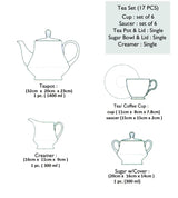 MATT NAVY - 17 PC. TEA SET