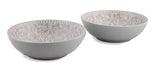 MILA LIGHT GREY SERVING BOWL 2 PC
