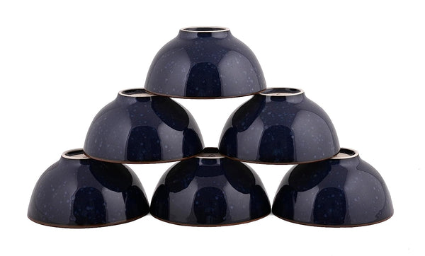 Rustic Navy Veg Bowl Set-6 Pcs.