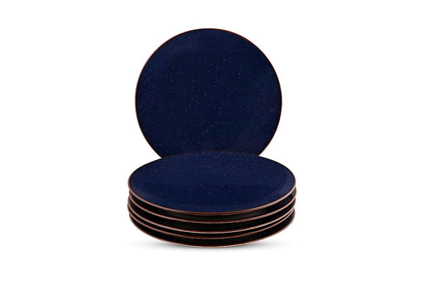 RUSTIC NAVY Full Plate Set of 6 PC