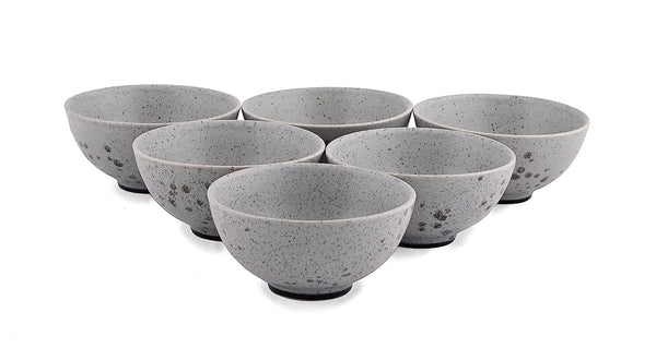 RAW Grey Veg Bowl Set-6 Pcs.