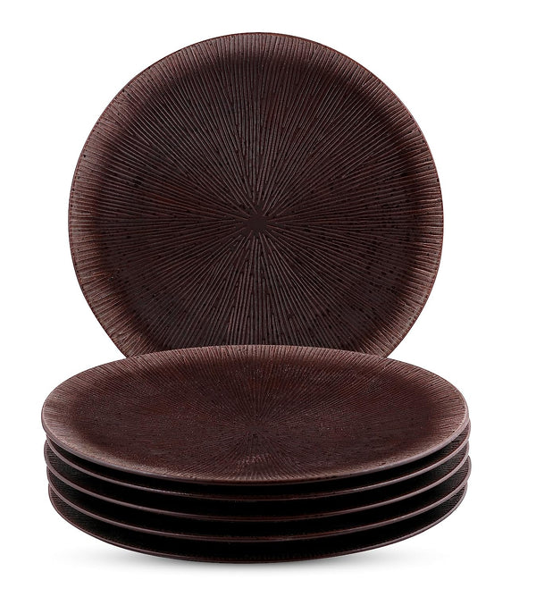 Rustic Brown Full Plate Set of 6 pc 27cm