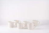 Bloom White COFFEE MUGS SET OF 6
