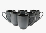 GREY NIGHT COFFEE MUGS SET OF 6