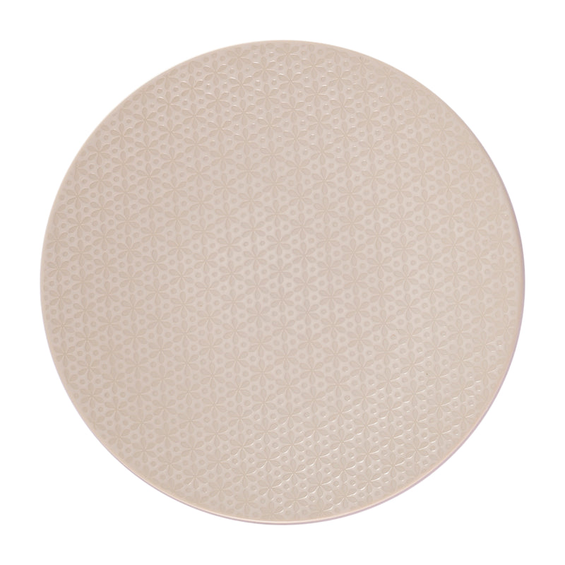 Hitkari Porcelain Blooma White 8 Full Plate & Side Plate