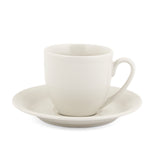 Hitkari Basics Ivory Glossy Porcelain Cup and Saucer Set | 190ml Elegant Tea & Coffee Set of 12 | Ideal Gift for Housewarming & Festivals