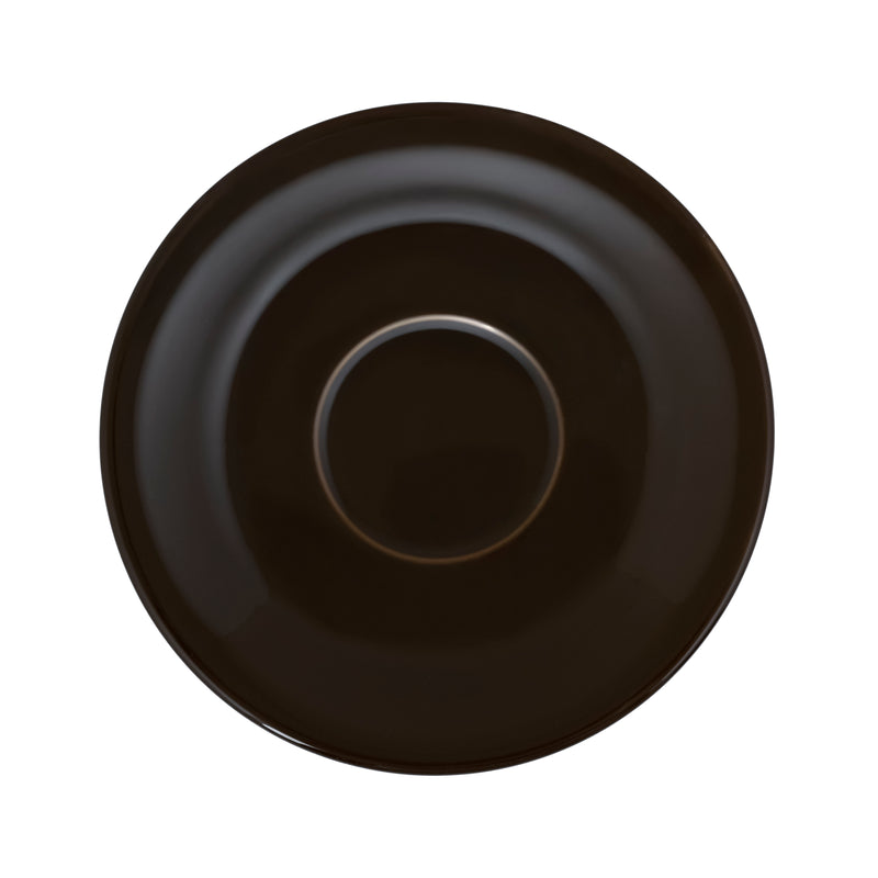 Hitkari Basics Brown Glossy Porcelain Cup and Saucer Set | 190ml Elegant Tea & Coffee Set of 12 | Ideal Gift for Housewarming & Festivals