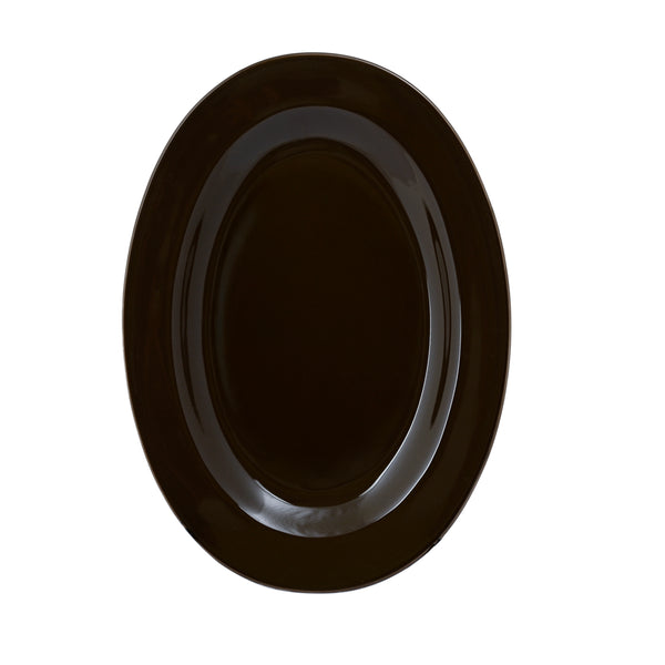 Hitkari Basics Porcelain Glossy Brown Dinner Set 33 Pcs | Elegant Dinnerware for Home & Gifting