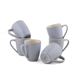 Coffee Mugs Set of 6pc. M2 - LIGHT BLUE