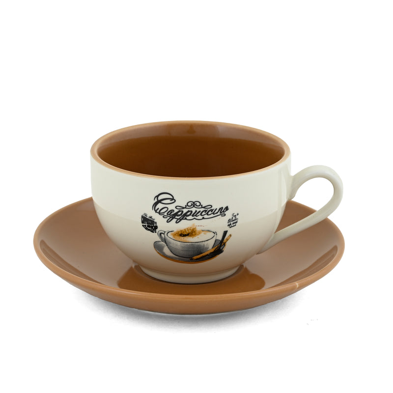 Cup & Saucer Set of 12pc. CS3 - CREAM
