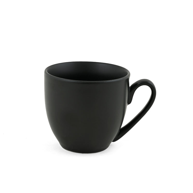 Cup & Saucer Set of 12pc. CS2 - MATTE BLACK