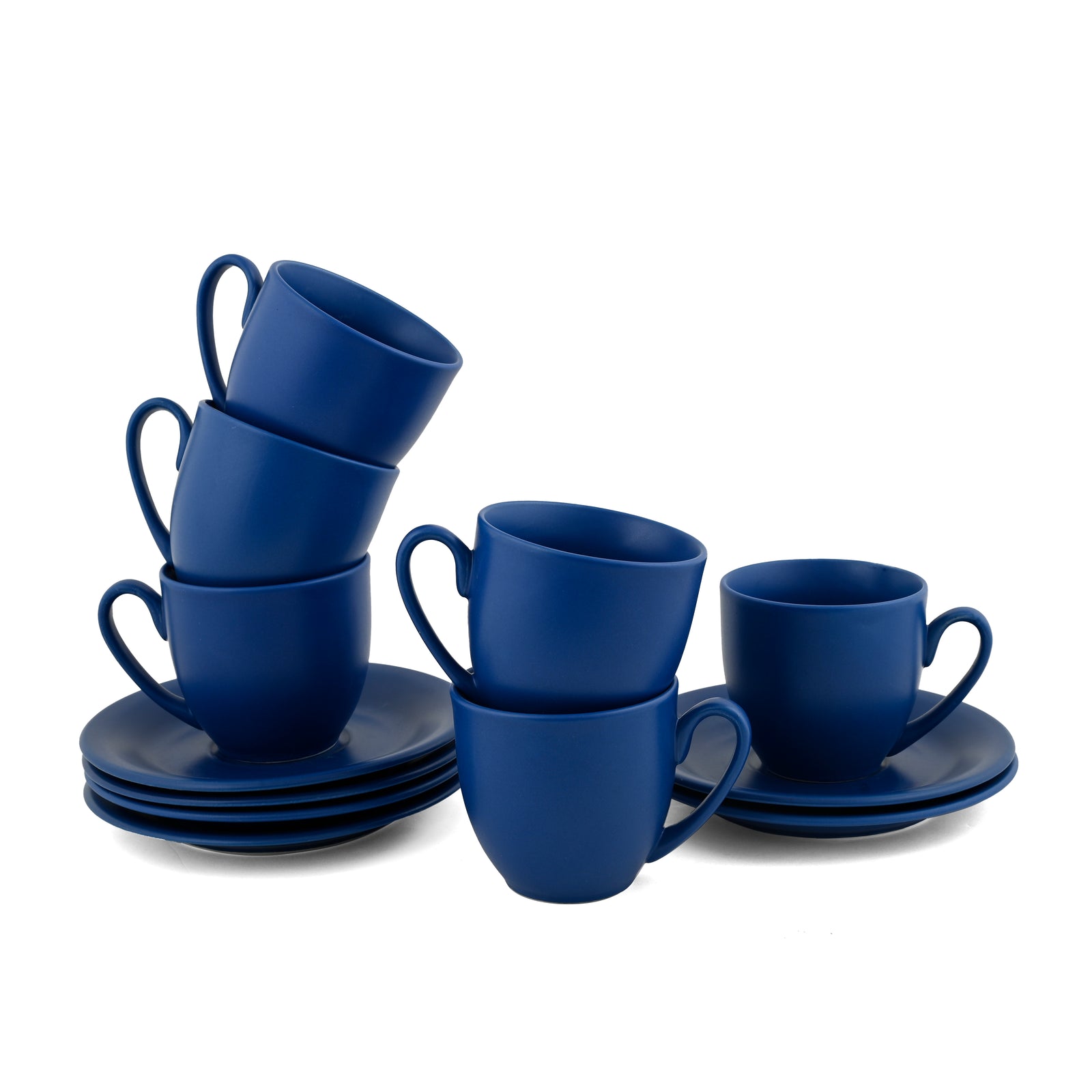 ★ヒロシ様★/チャイニーズタイガー/Cup&Saucer/ Cup & Saucer Set of 12pc. CS2 -MATTE NAVY – Hitkari Potteries