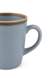 Crackled Blue Matte COFFEE MUGS SET OF 6