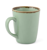 Crackled Green Matte COFFEE MUGS SET OF 6