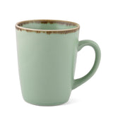 Crackled Green Matte COFFEE MUGS SET OF 6