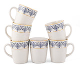 Blue Tapestra COFFEE MUGS SET OF 6