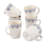 Blue Tapestra COFFEE MUGS SET OF 6