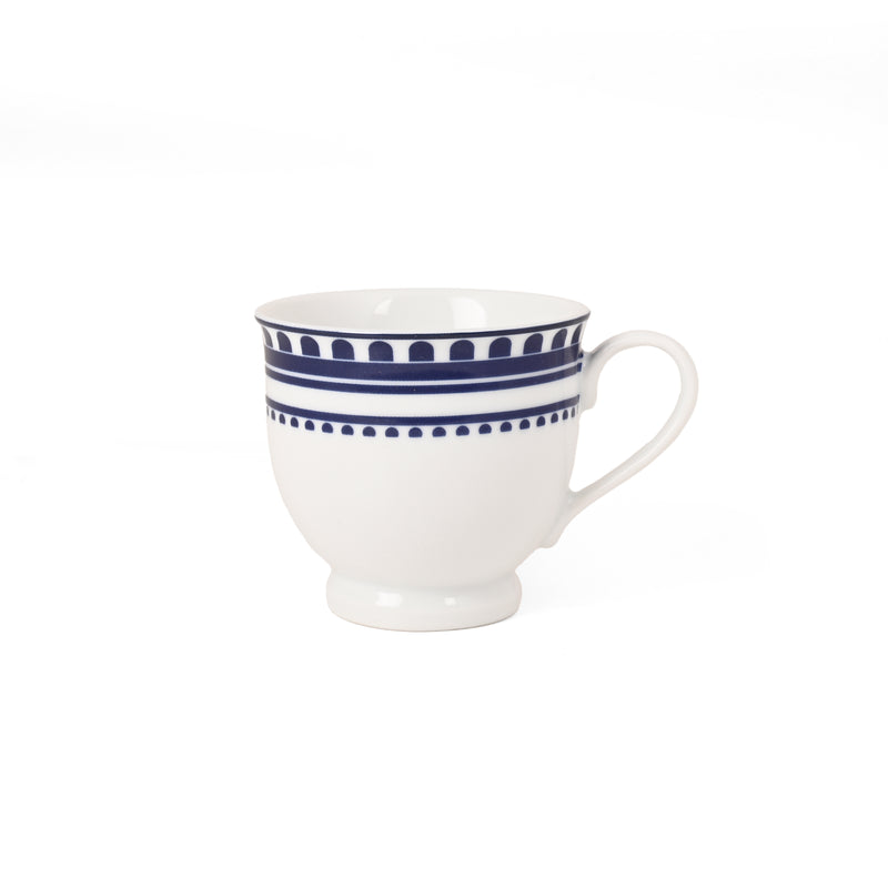 Hitkari Renata Porcelain Tea Cup & Saucer Set of 6 – Elegant Luxury Finish, Microwave & Dishwasher Safe