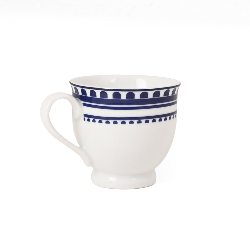 Hitkari Renata Porcelain Tea Cup & Saucer Set of 6 – Elegant Luxury Finish, Microwave & Dishwasher Safe