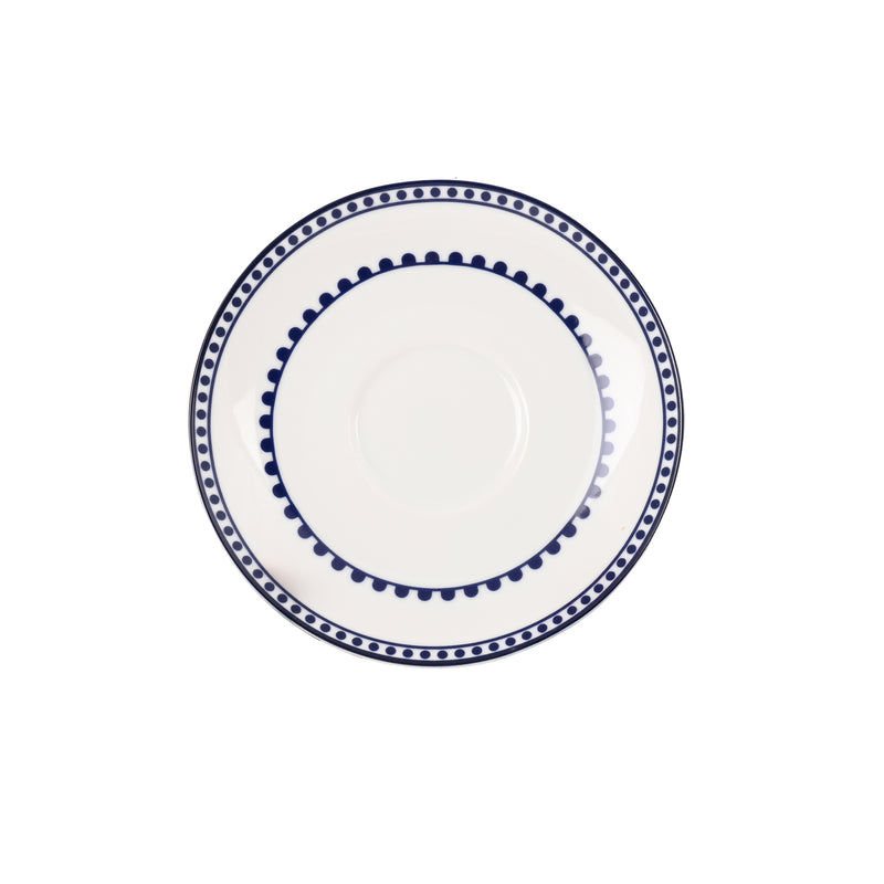Hitkari Renata Porcelain Tea Cup & Saucer Set of 6 – Elegant Luxury Finish, Microwave & Dishwasher Safe