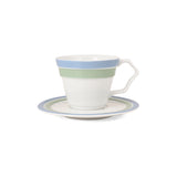 Hitkari Zoraida Porcelain Tea Cup & Saucer Set of 6 – Elegant Luxury Finish, Microwave & Dishwasher Safe