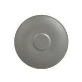 Hitkari Grey Matt Porcelain Cup & Saucer Set of 6 – Premium Matte Finish, Microwave & Dishwasher Safe