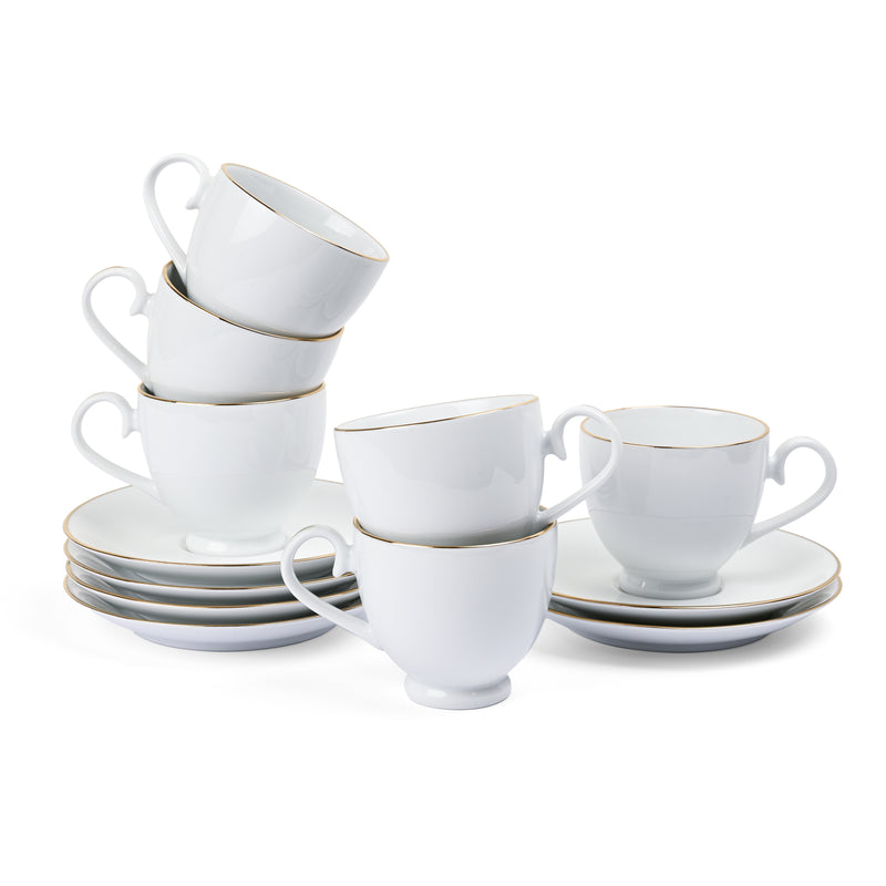 HPC12-2MM GL (16226) - 12 PC. CUP AND SAUCER SET