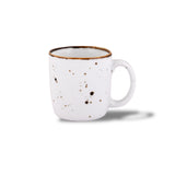 WHITE SPARKLE COFFEE MUGS SET OF 6 (SL-04)