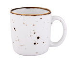 WHITE SPARKLE COFFEE MUGS SET OF 6 (SL-04)