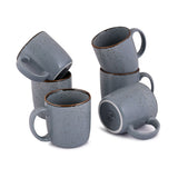 MATT GREY SKY COFFEE MUGS SET OF 6 (SL-04)