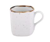WHITE SPARKLE COFFEE MUGS SET OF 6 (SL-56)