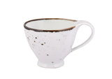 White Sparkle - 12 PC. CUP AND SAUCER SET (AP - 119)