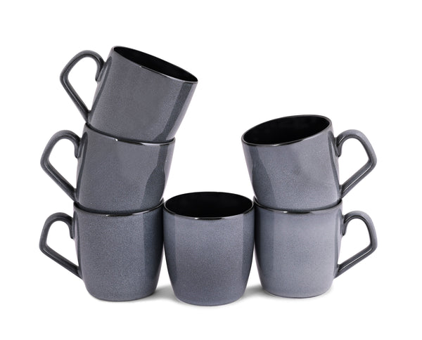 GREY NIGHT COFFEE MUG SET 6 PCS