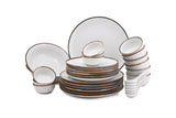 White Sparkle 33 PC. DINNER SET