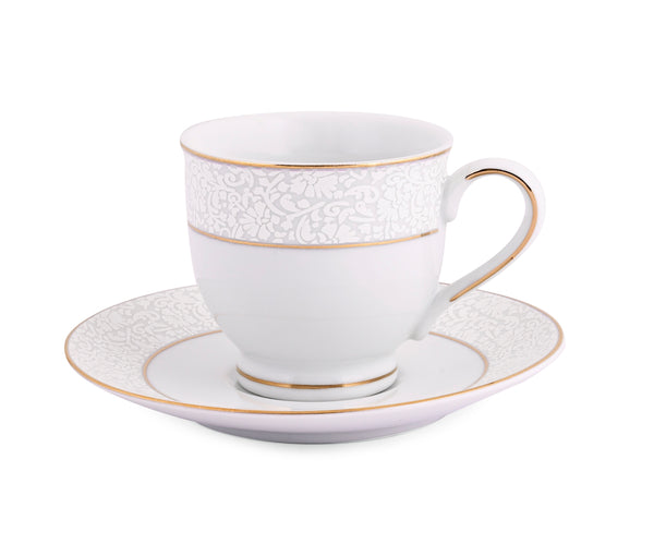 12222 GL Cup & Saucer Set of 12pcs