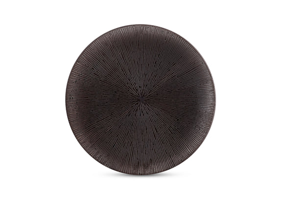 Rustic Brown Rice Plate Set of 1 PC.