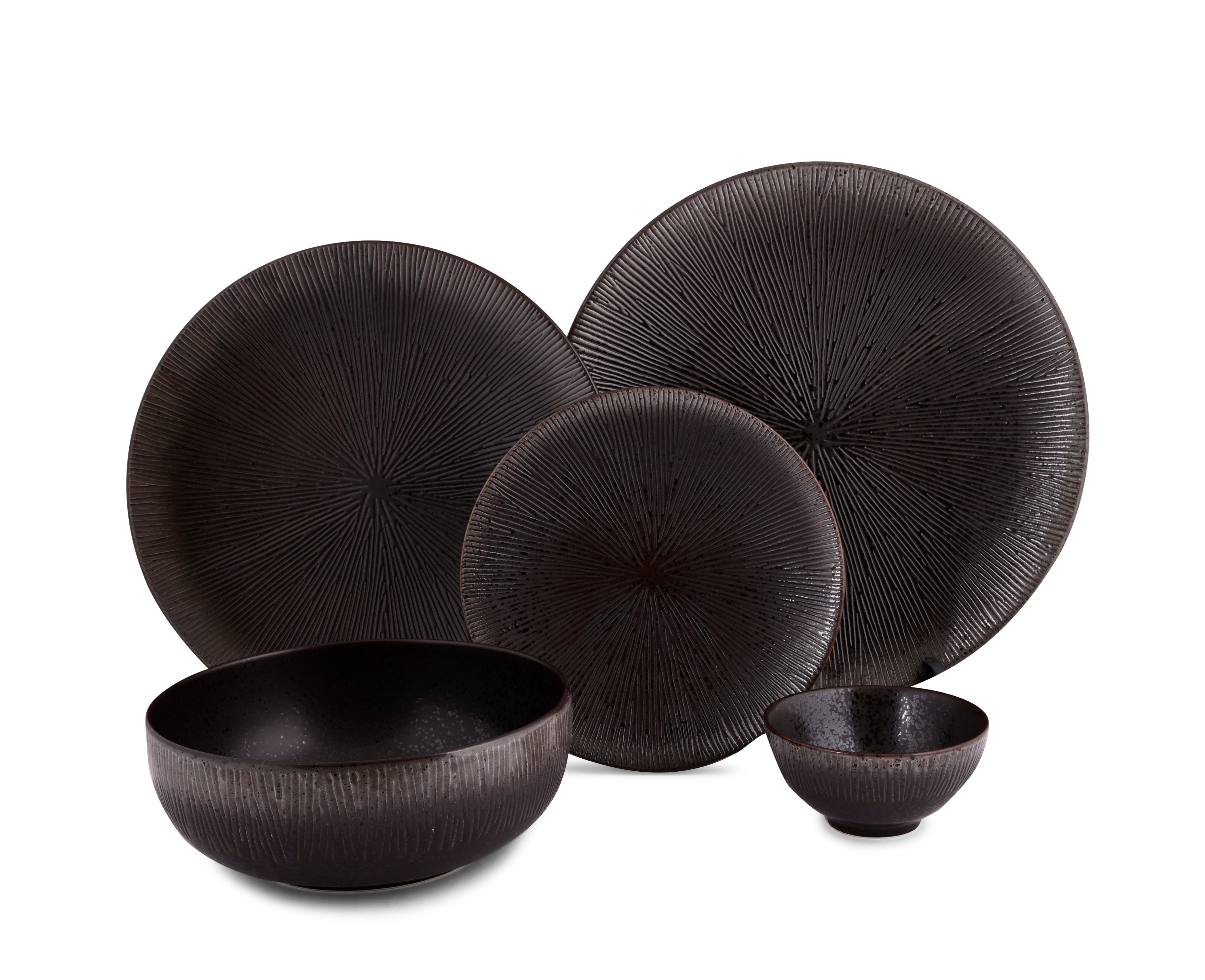 Rustic Brown Dinner Set 21pc – Hitkari Potteries