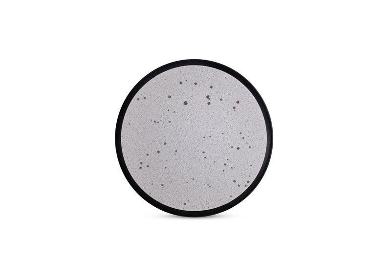 Hitkari Porcelain Raw Grey 4 Sied Plate With 4 Veg Bowl And 4 Full Plate