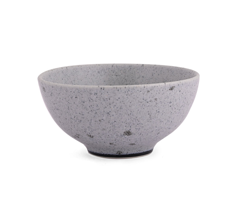 Hitkari Porcelain Raw Grey 6 Veg Bowl & 6 Side Plate