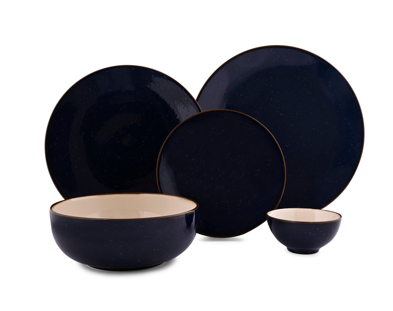 Rustic Navy Dinner Set 21pc.