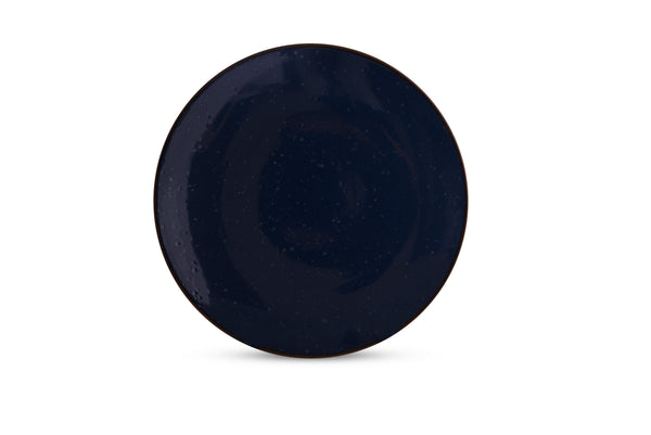 Hitkari Porcelain Rustic Navy 4 Sied Plate With 4 Veg Bowl And 4 Full Plate