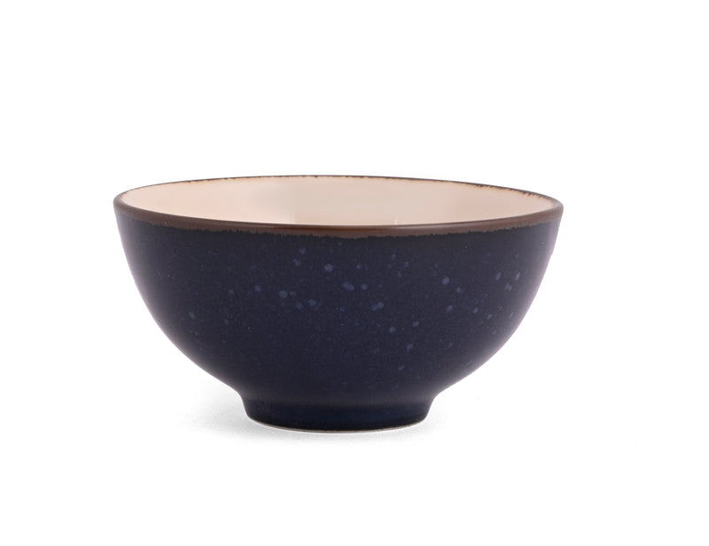 Hitkari Porcelain Rustic Navy 1 Serving Bowl With 8 Veg Bowl And 4 Full Plate