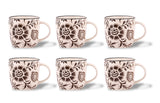 SULUR  GREY - 6 PC. MUG SET
