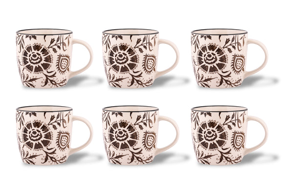 SULUR  GREY - 6 PC. MUG SET