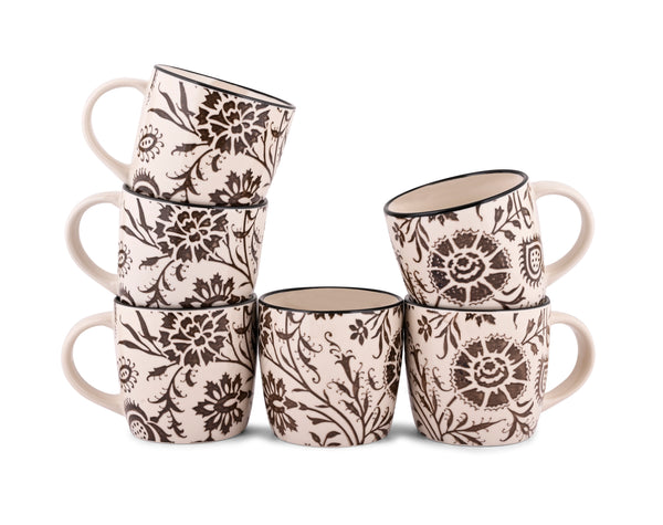 SULUR  GREY - 6 PC. MUG SET